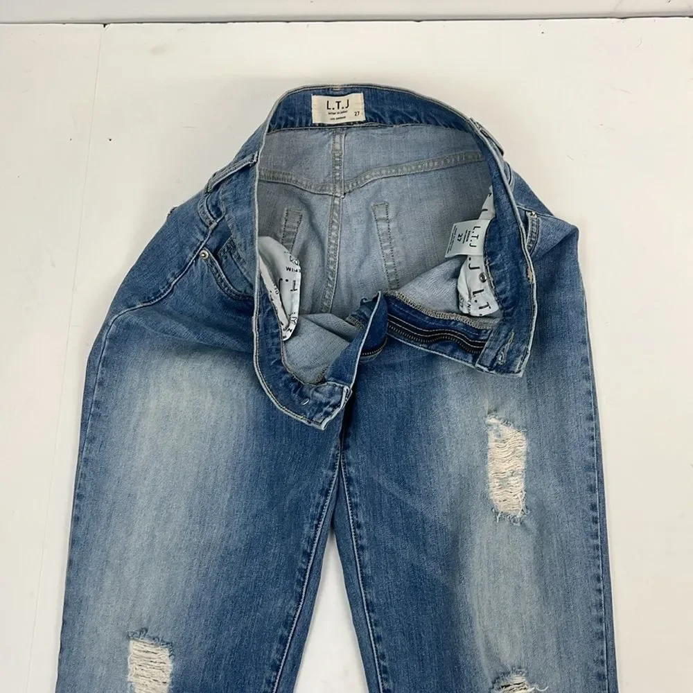 LTJ Letter To Juliet Straight Leg Distressed Women’s Jeans Size 27